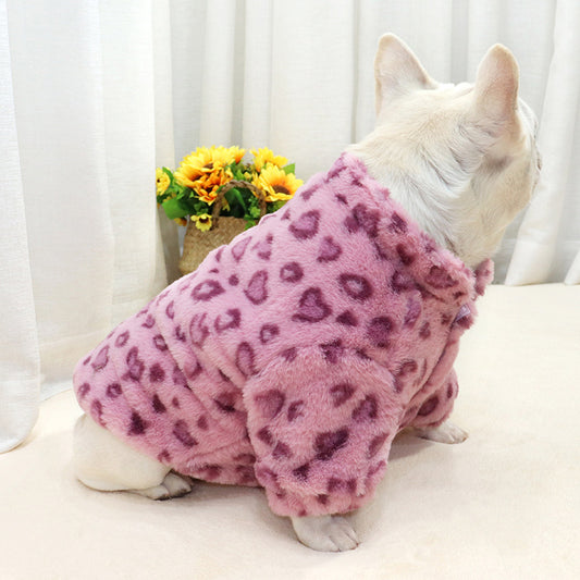 Thick Warm Leopard Coat for Pets